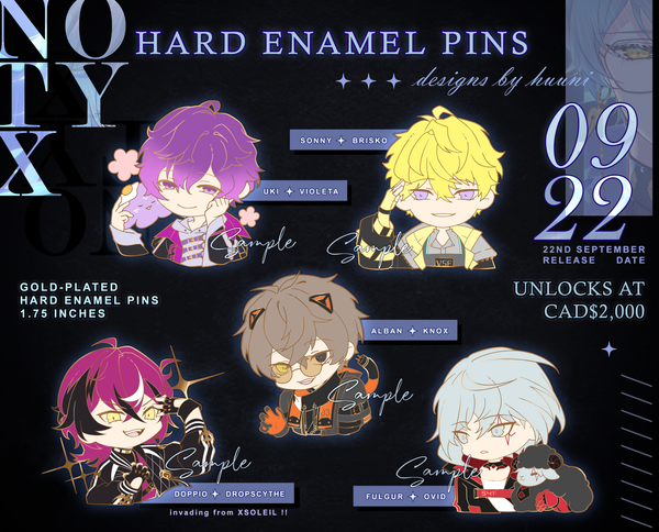 Vtuber Enamel Pins