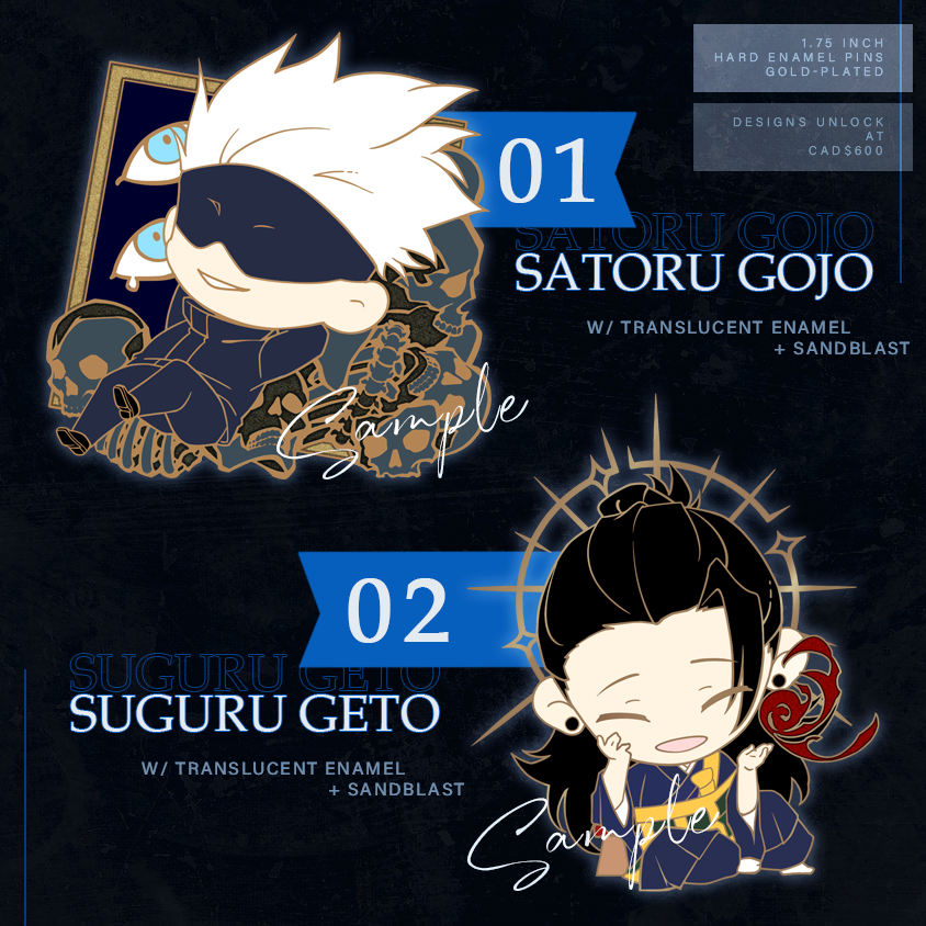 Jujutsu Kaisen Enamel Pin Project Dedicated to You