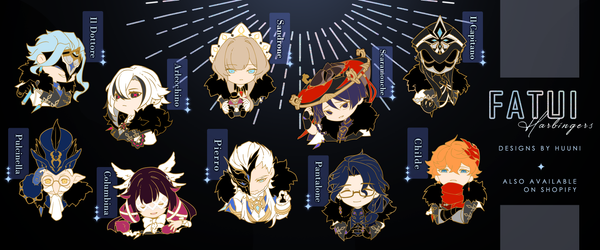 Fatui Harbinger Enamel Pins