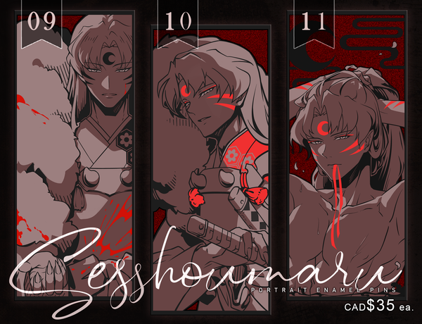 Sesshoumaru Hard Enamel Pins
