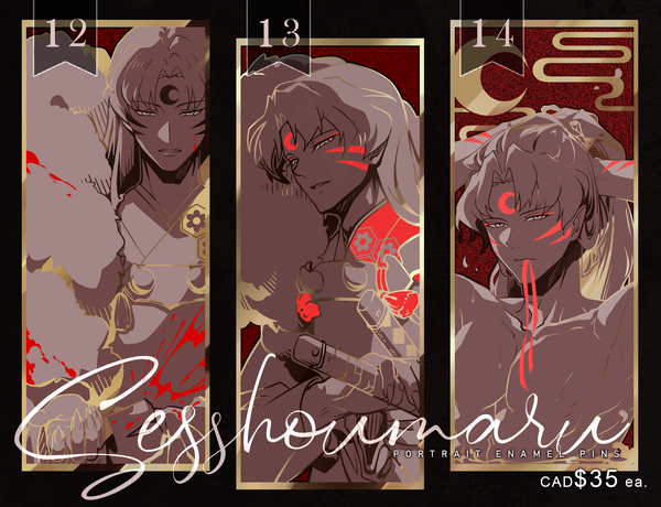 Sesshoumaru Hard Enamel Pins