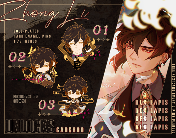 Genshin Hard Enamel Pins