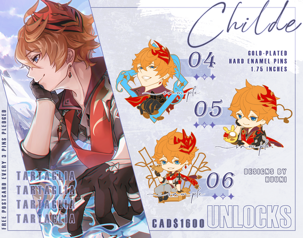 Genshin Hard Enamel Pins