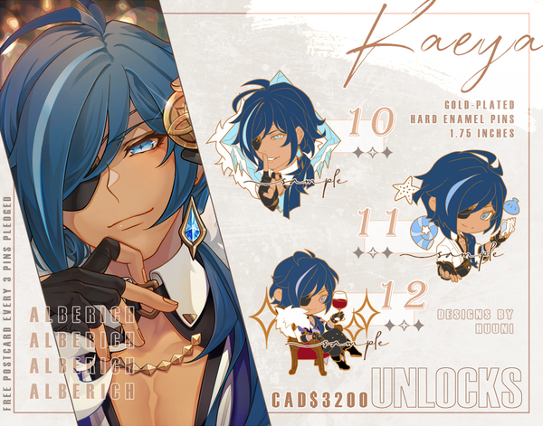 Genshin Hard Enamel Pins