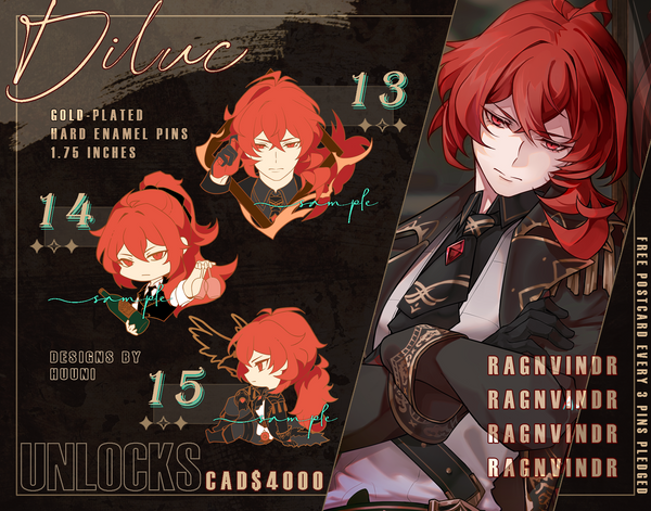 Genshin Hard Enamel Pins