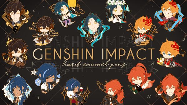 Genshin Hard Enamel Pins