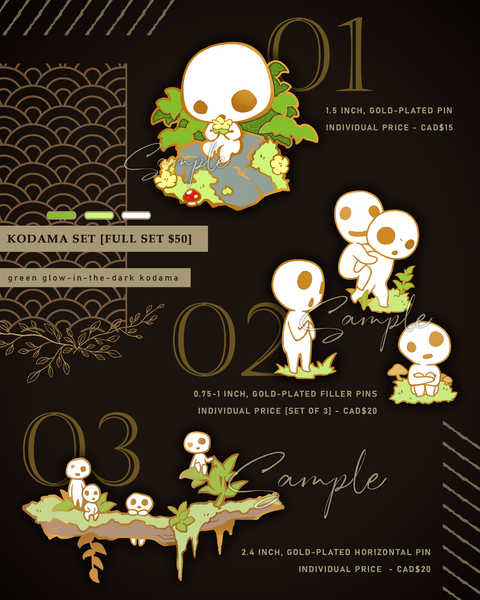 [PRE-ORDER] Princess Mononoke Enamel Pins - Where the Gods Live