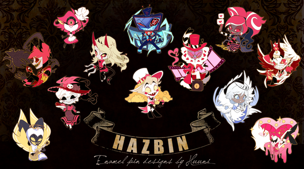 Hazbin Hard Enamel Pins