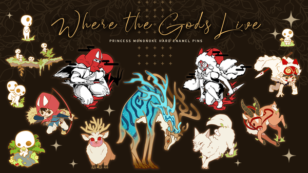 [PRE-ORDER] Princess Mononoke Enamel Pins - Where the Gods Live