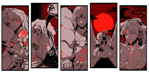 Sesshoumaru Panel Prints