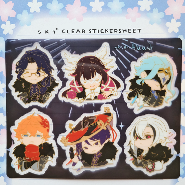 Fatui Harbingers clear stickersheet